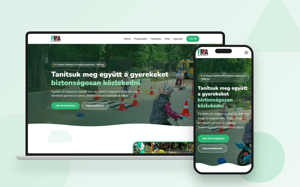 Fékezd Magad Alapítvány weboldala