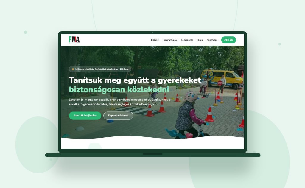 Fékezd Magad Alapítvány weboldala