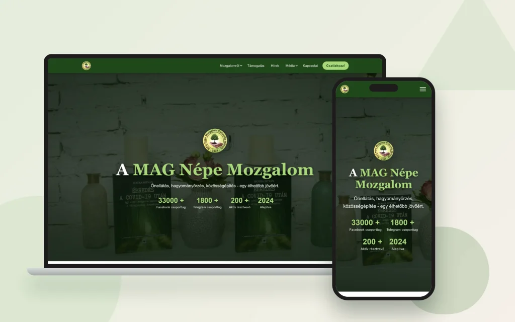 MAG Népe Mozgalom weboldala
