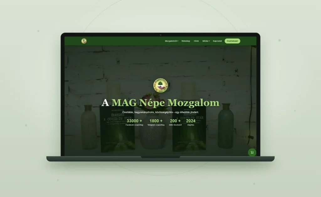 MAG Népe Mozgalom weboldala