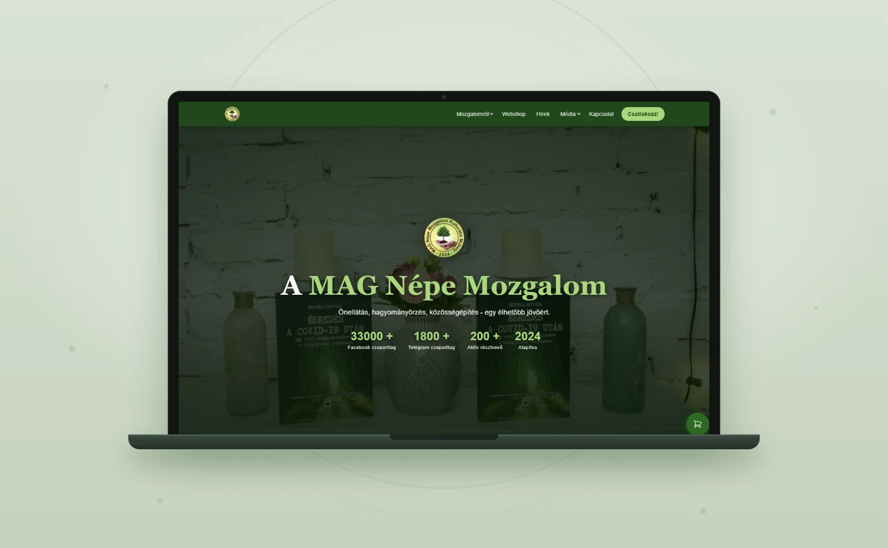 MAG Népe Mozgalom weboldala