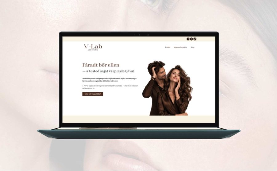 V-Lab Aesthetic weboldala