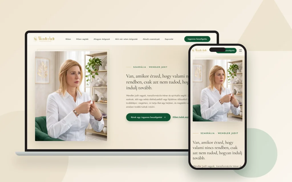 Wendler Judit – Transzformációs tréning weboldala